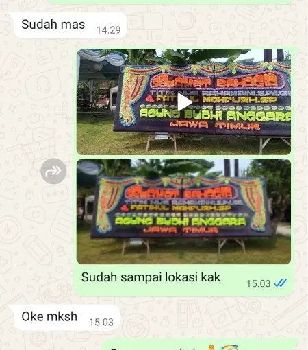 Pengiriman Papan Bunga Cilograng