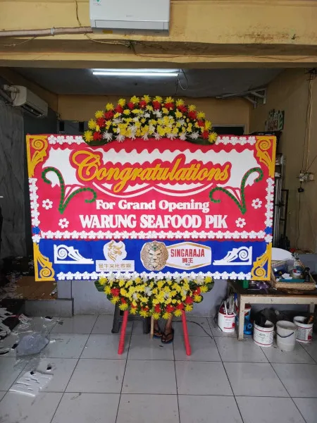 Papan Bunga Ucapan Selamat Cilograng